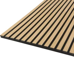 Clearance Fibrotech Akustikkpanel Quanti Light Oak 18 x 520 x 2440 mm