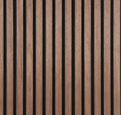 Clearance Fibrotech Akustikkpanel Quanti 18 x 520 x 2440 mm Walnut