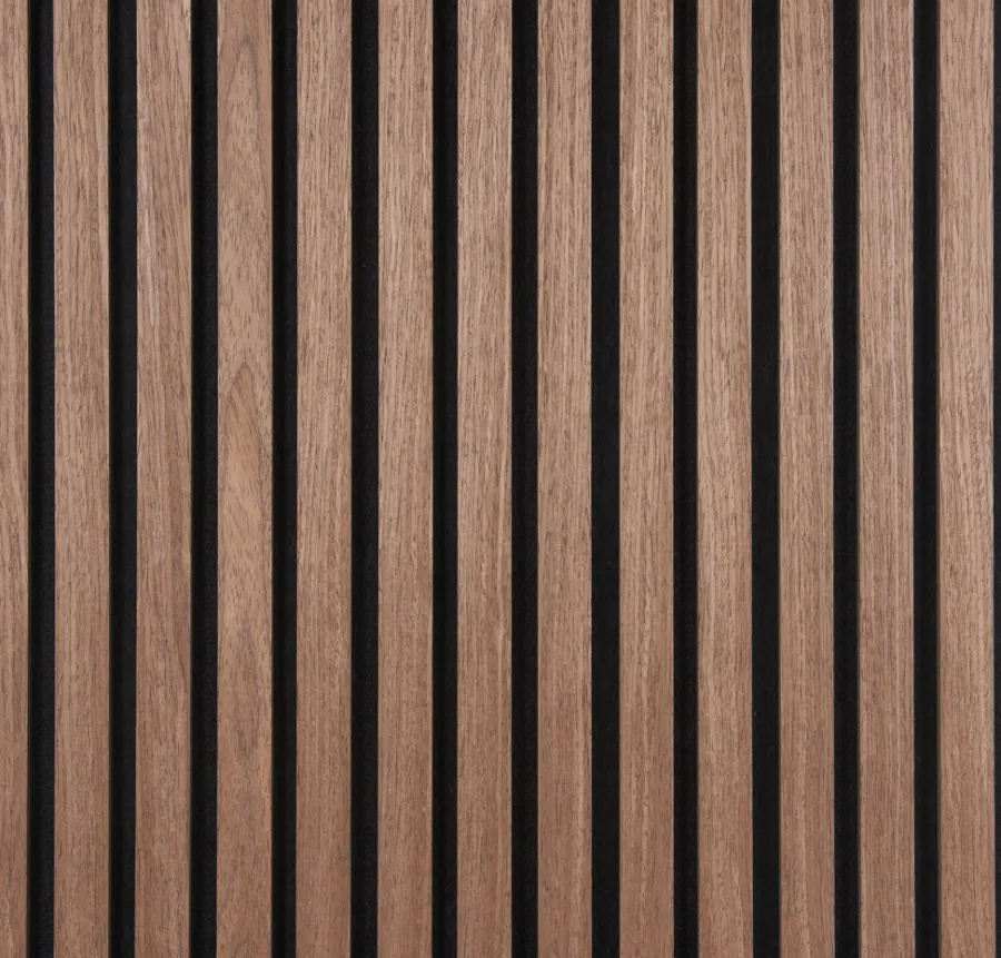 Clearance Fibrotech Akustikkpanel Quanti 18 x 520 x 2440 mm Walnut