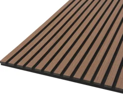 Clearance Fibrotech Akustikkpanel Quanti 18 x 520 x 2440 mm Walnut