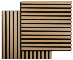 Discount Fibrotech Akustikkpanel Square 22 x 520 x 520 mm 2-pk. Light Oak