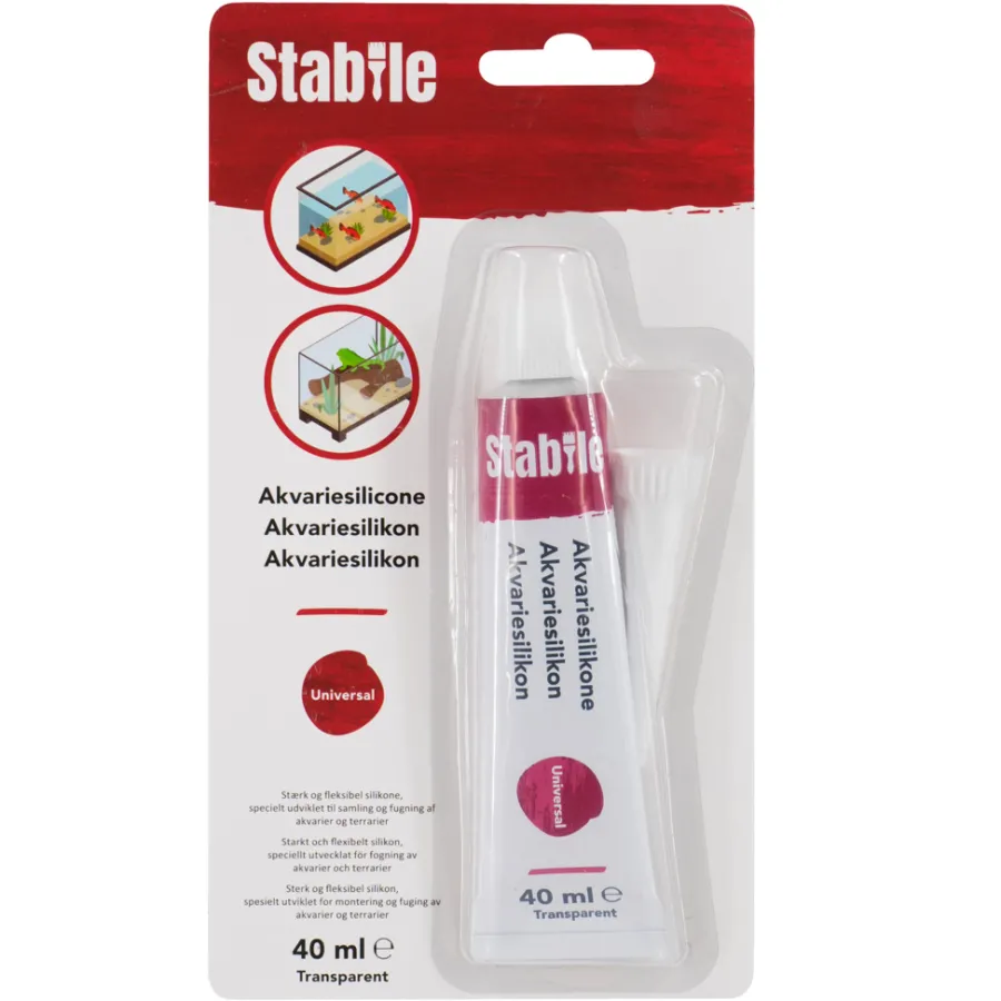 Discount Stabile Akvariesilikon transparent 40 ml -
