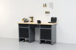Hot Arbeidsbenk med skap/skuffer 160 x 60 x 85 cm