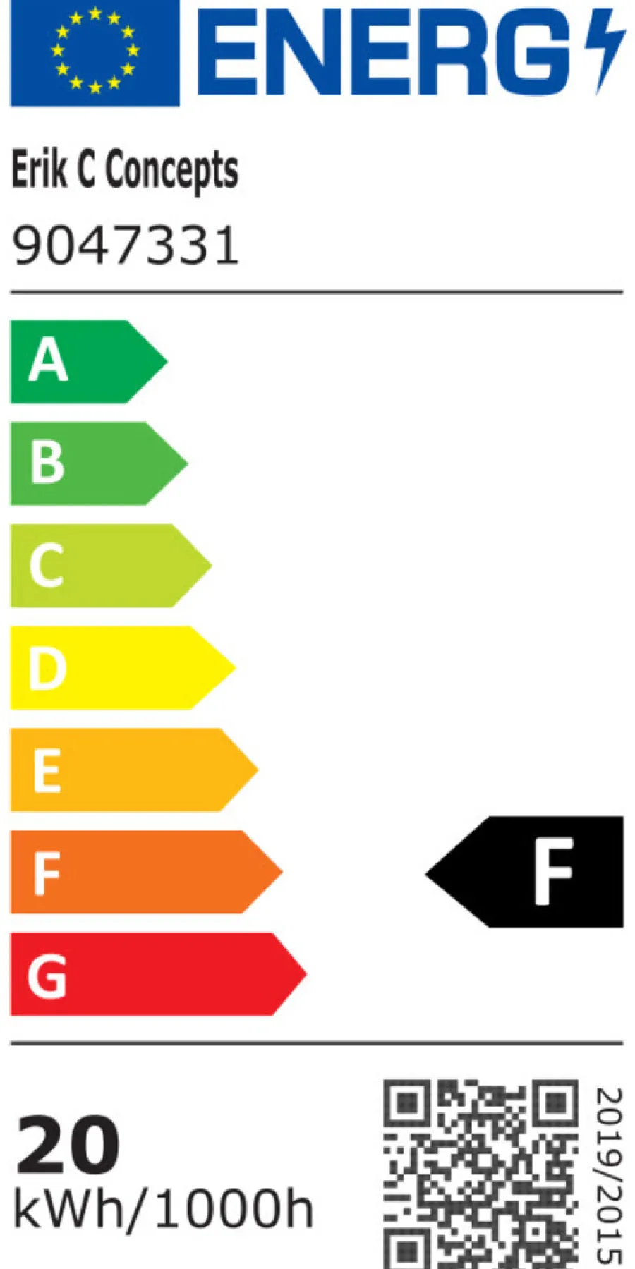 Best Arbeidslampe inkl. 20 W LED-pære Svart