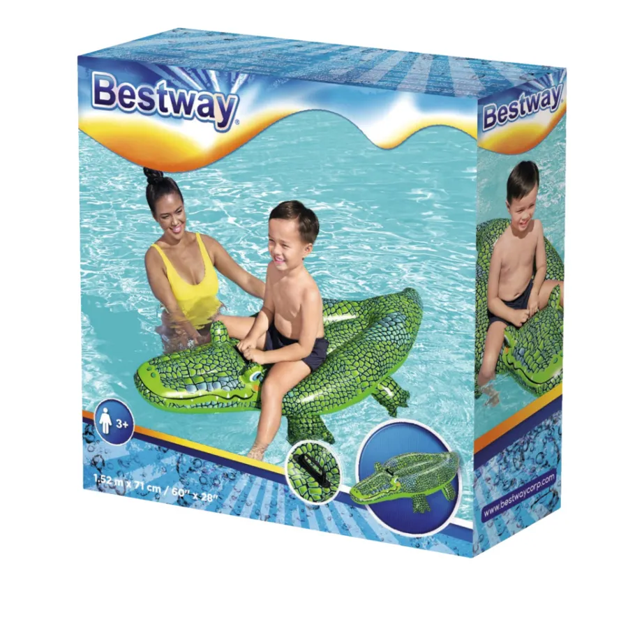 New Bestway Badedyr krokodille 148 x 67 cm -