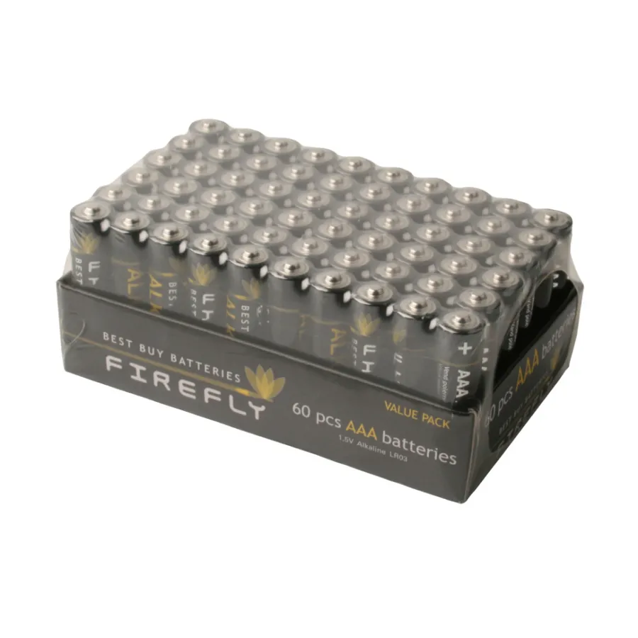 Hot Firefly Batteri AAA 60-pk. -