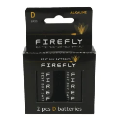 Firefly Batteri alkalisk D LR20 2-pk. -