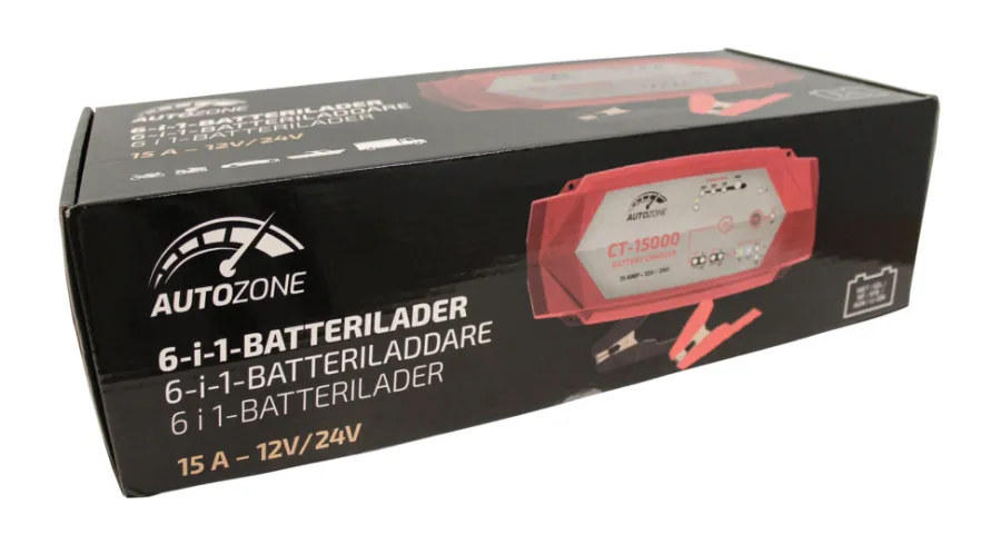 Online Autozone Batterilader 7,5-15 A/12-24 V -