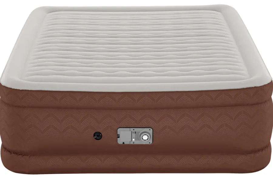 Clearance Bestway AlwayzAire Fortech luftmadrass 203 x 152 cm Brun med mønster