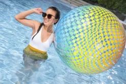 Sale Bestway Colorsphere badeball Ø107 cm Transparent med flerfarget mønster