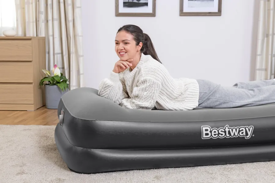 Discount Bestway luftmadrass m/innebygd pumpe 191 x 97 cm