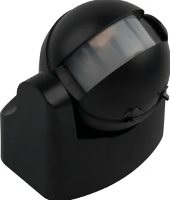 New Elworks Bevegelsesensor 180° svart IP44
