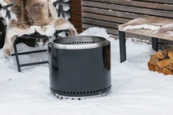 Hot LUNT Båltønne emaljert svart -