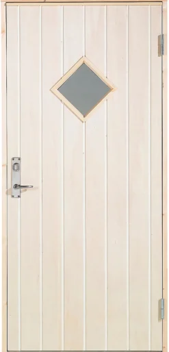 New Boddør med vindu høyrehengt 94,8 x 205 cm