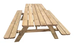 New Bord/benkesett i 42 mm brunimpregnert furu