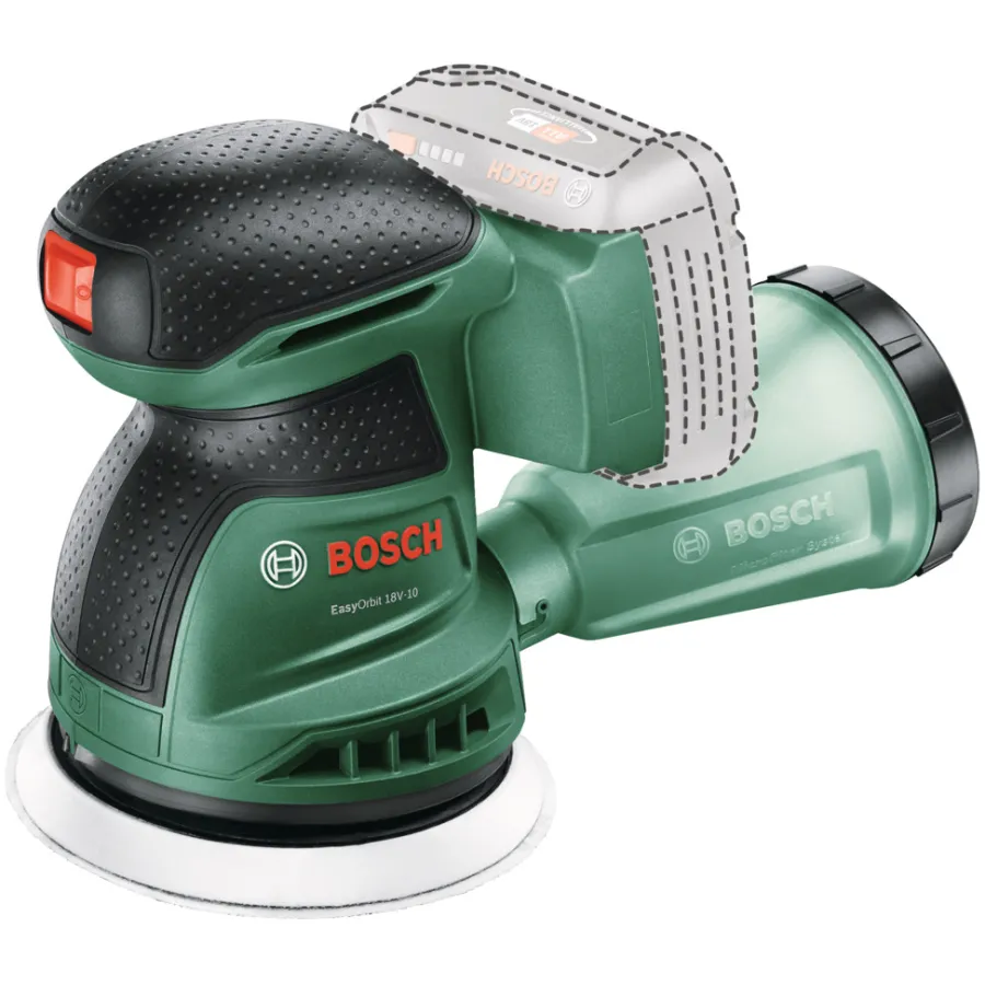 Clearance Bosch EasyOrbit 18V-10 batteridrevet eksentersliper
