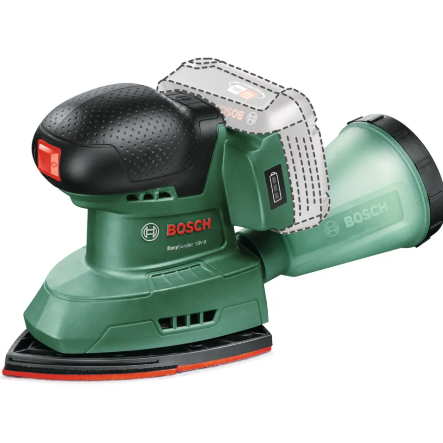 Clearance Bosch EasySander 18V-8 batteridrevet multisliper
