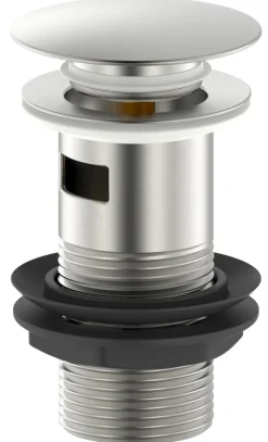 New REN Bunnventil Push pop-up 1 1/4" børstet stål -