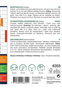 Sale Weibulls Busknellik "Mix" Hvite. rosa og røde nyanser