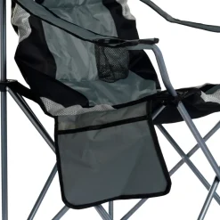 Best Sunlife Campingstol m/koppholder Osaka – ® Grå/svart