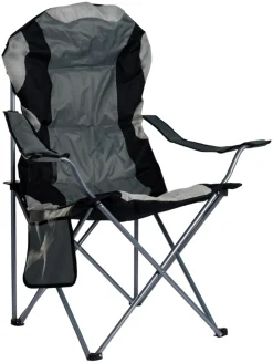 Best Sunlife Campingstol m/koppholder Osaka – ® Grå/svart