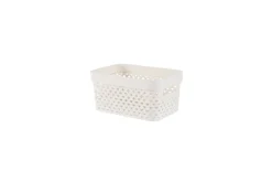 Outlet Curver Pure oppbevaringskurv 4,5 liter Hvit