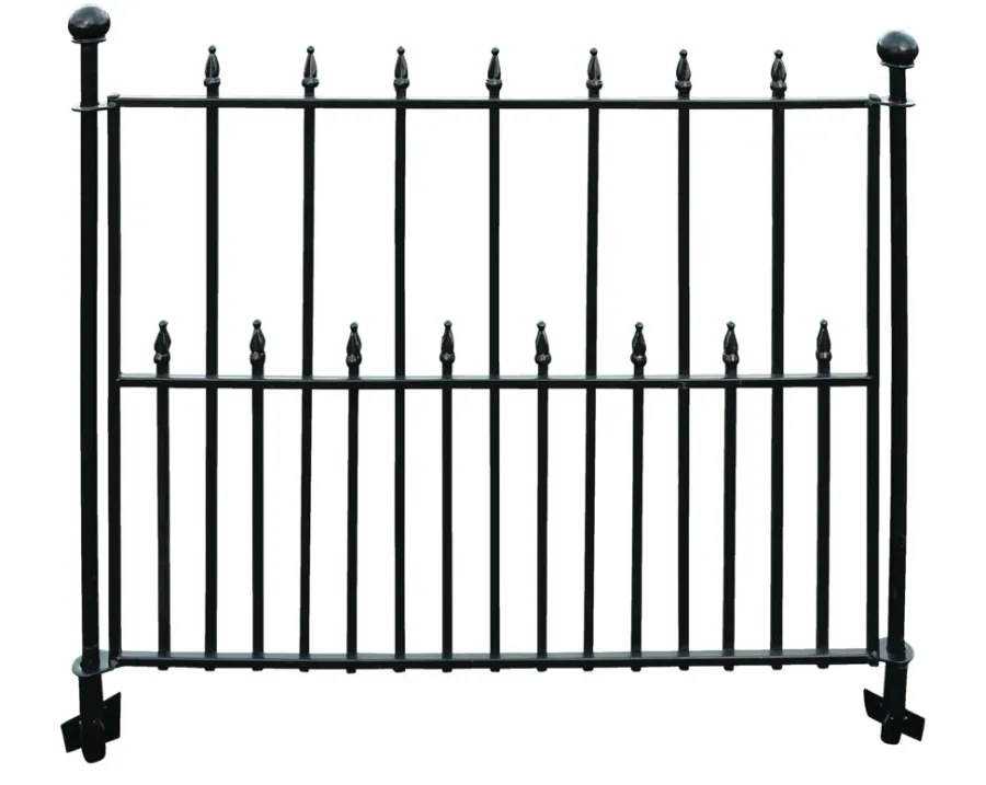 Best Dekorasjonsgjerde svartlakkert
