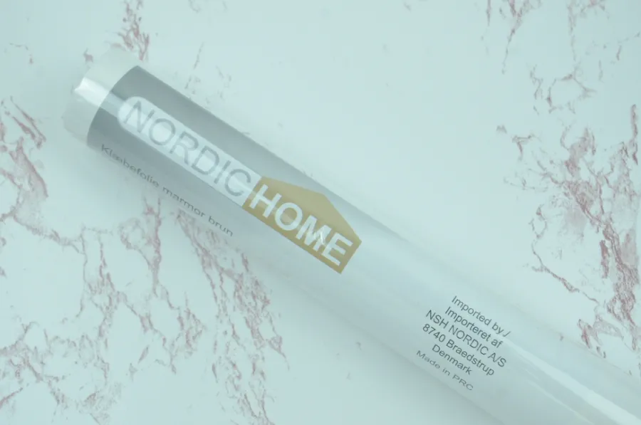 Best Nordic Home Dekorfolie selvklebende marmor brun - 65 x 200 cm