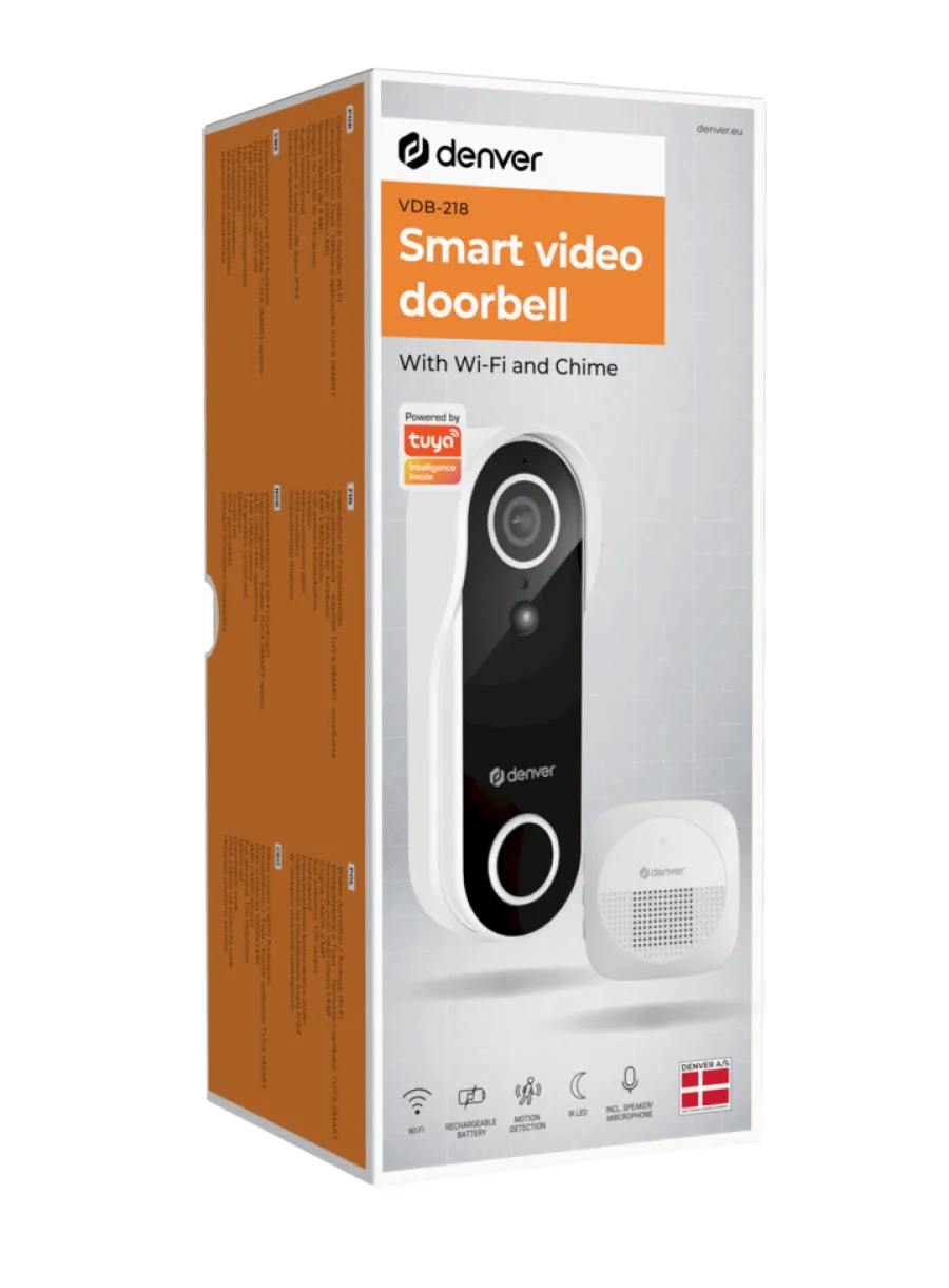 Discount Denver VDB-218 dørklokke med kamera