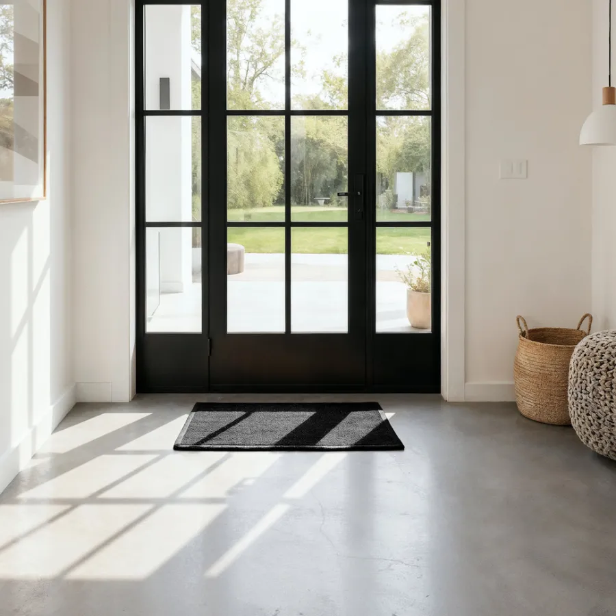 Hot Dørmatte sisal 40 x 60 cm svart
