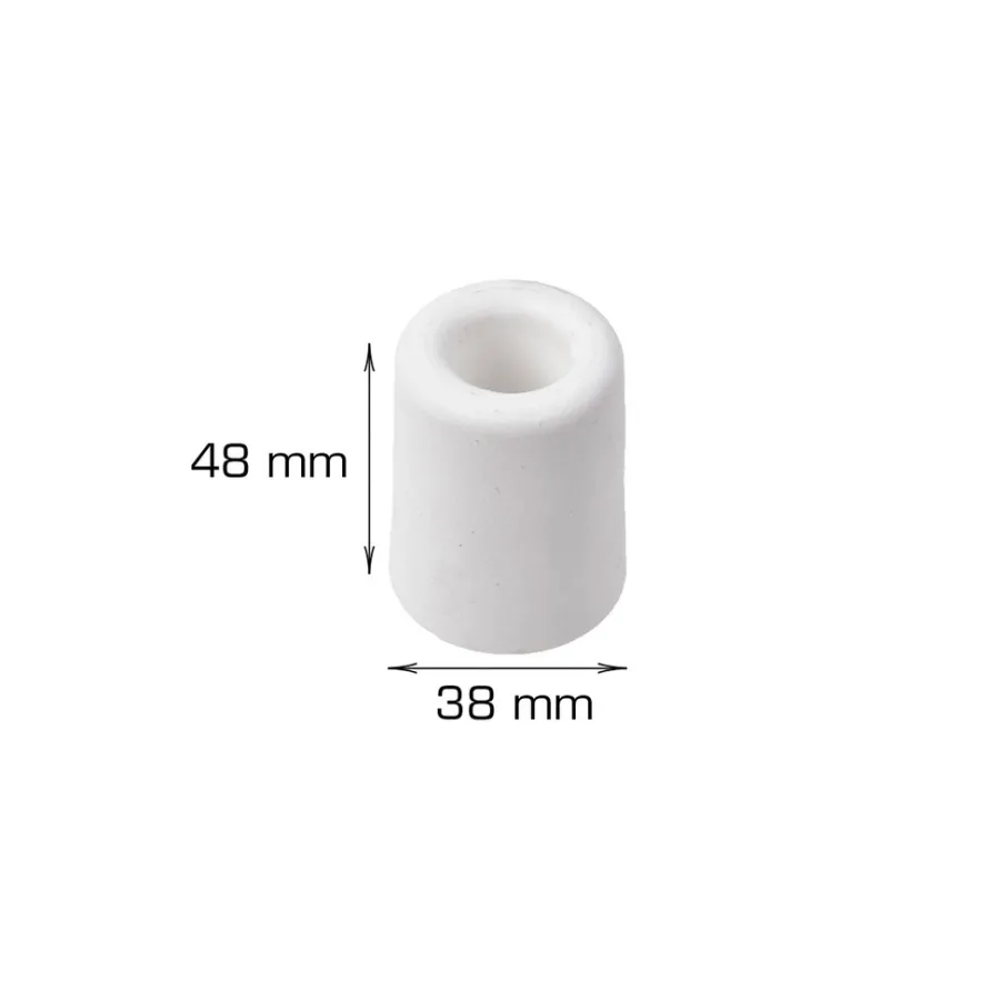 Sale Home it Dørstopper Ø38 x H48 mm hvit plast