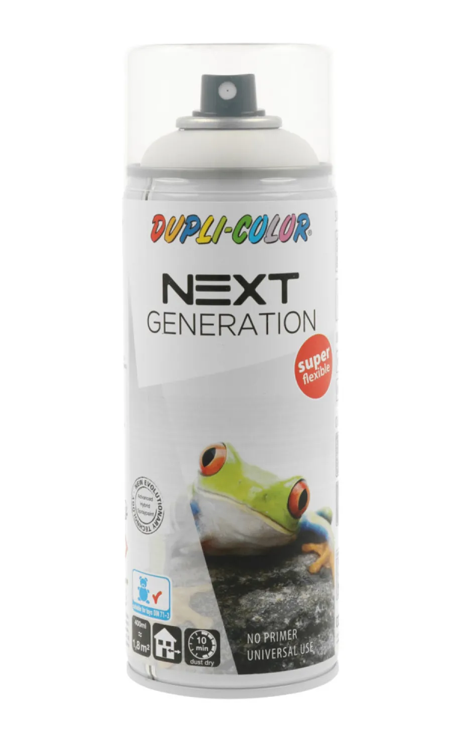 Outlet Dupli-Color Next Generation spraymaling matt Hvit