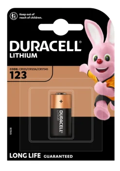 Clearance Duracell High Power Litium 123 batteri 1-pk.