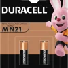 Clearance Duracell MN21 alkaline batterier 2-pk.