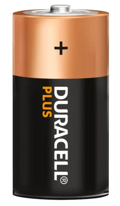 Discount Duracell Plus D alkaliske batterier 2-pk.