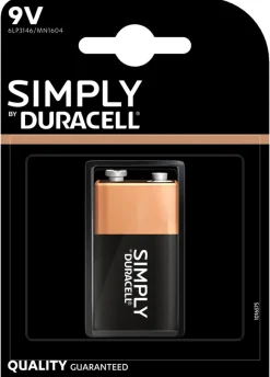 Sale Duracell Plus 9 V alkalisk batteri 1-pk.