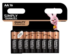 Sale Duracell Simply AA-batteri 16-pk.