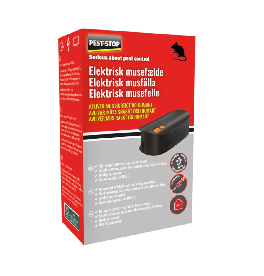 Online Pest-Stop Elektrisk musefelle oppladbar –
