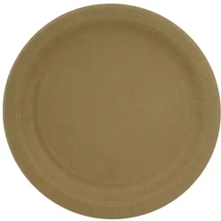 Clearance Engangstallerken i papir Ø23 cm 10 stk.