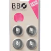 Hot Beslagsboden Enkel krok selvklebende Ø30 mm 4-pk. - krom