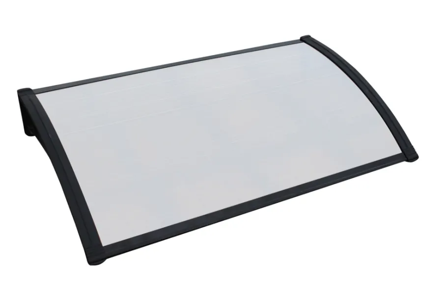 Clearance Entrétak til dør "Kalmar 1000" svart 1000 x 600 mm