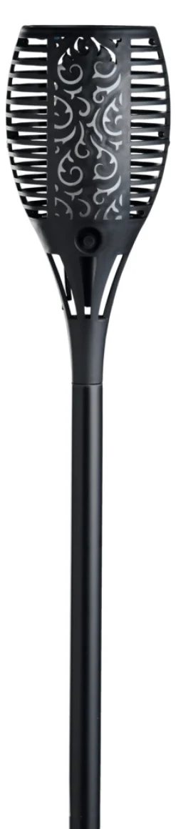 Garden Fakkel med solcelle Ø12 x H78 cm - ® Svart