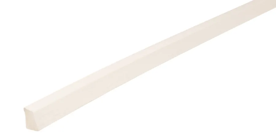 Online Hornbaek Feielist plast lys grå – 10 x 16 x 3000 mm