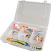 New Fiskeboks med fiskeutstyr 100 deler