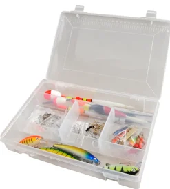 New Fiskeboks med fiskeutstyr 100 deler