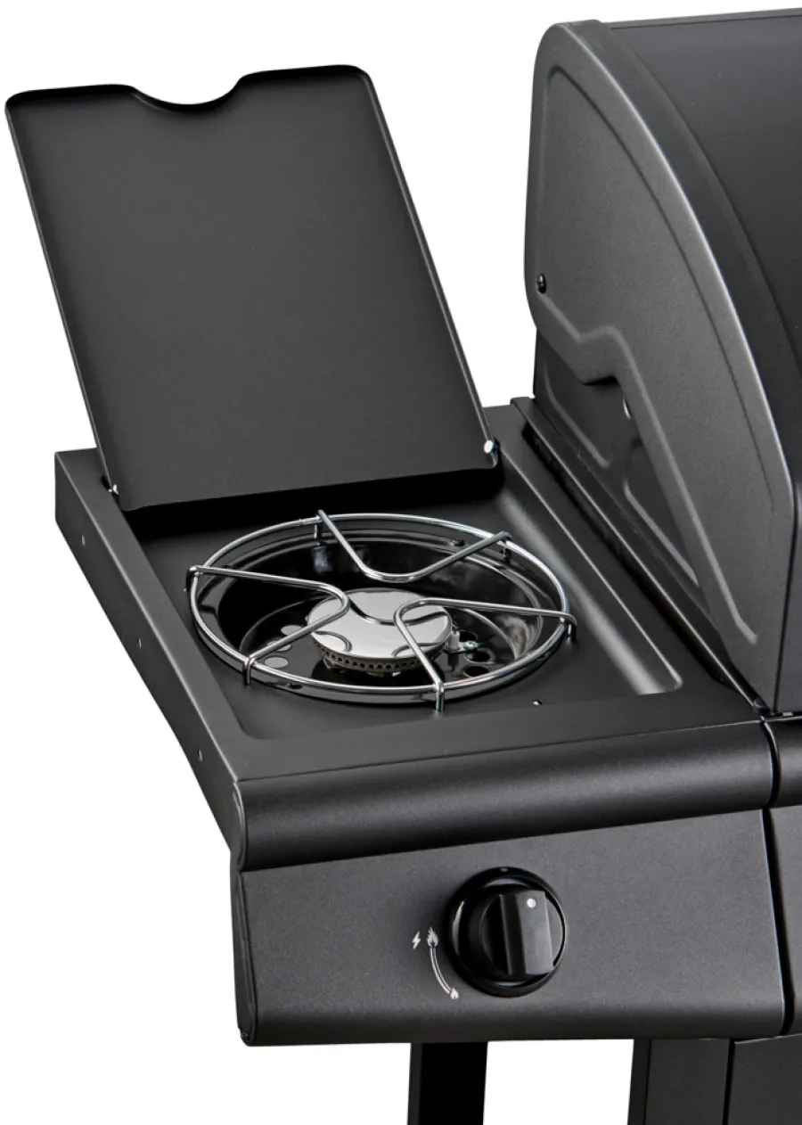 New Grillexpert Gassgrill 3 brennere og sidebrenner svart -