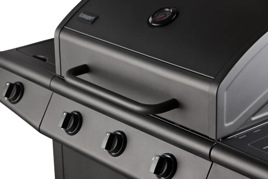 New Grillexpert Gassgrill 3 brennere og sidebrenner svart -