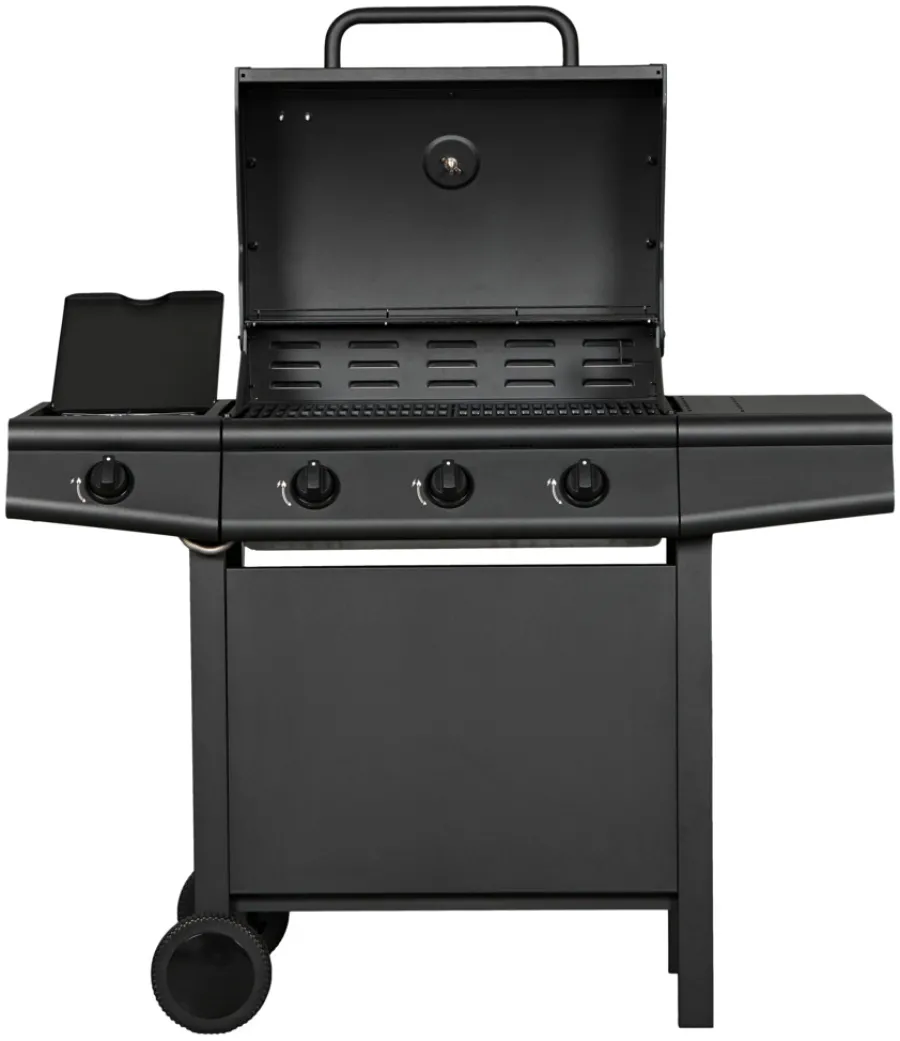 New Grillexpert Gassgrill 3 brennere og sidebrenner svart -