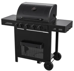 Best Grillexpert Gassgrill med 4 brennere og bakbrenner – Svart