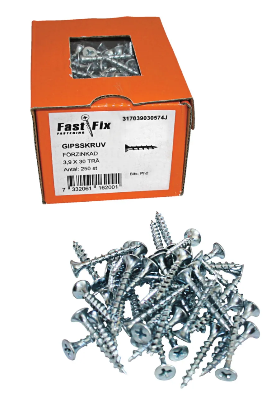 Clearance Heco Gipsskrue kombi 3,9 x 32 mm - 250 stk.